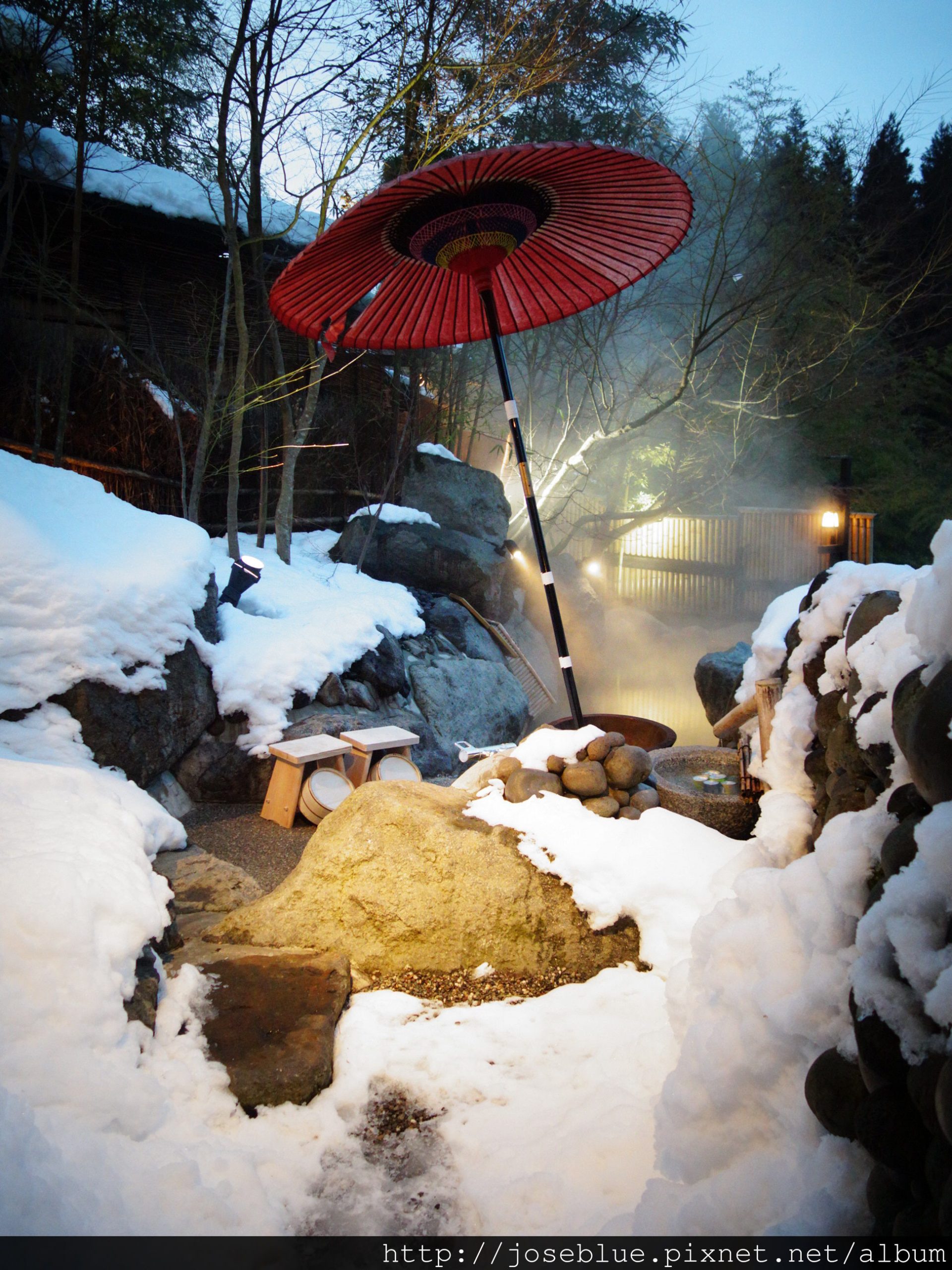 日本 九州 黑川 溫泉 【 山荘 竹ふえ 竹笛 】 古久庵 秘境 雪見 露天 風呂 附客室 Takefue